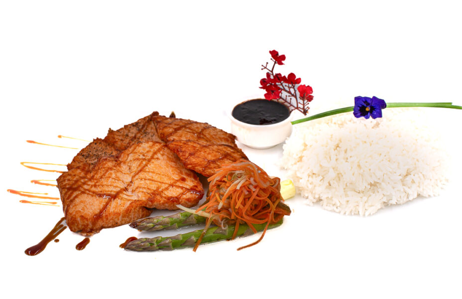 Σολομός teriyaki